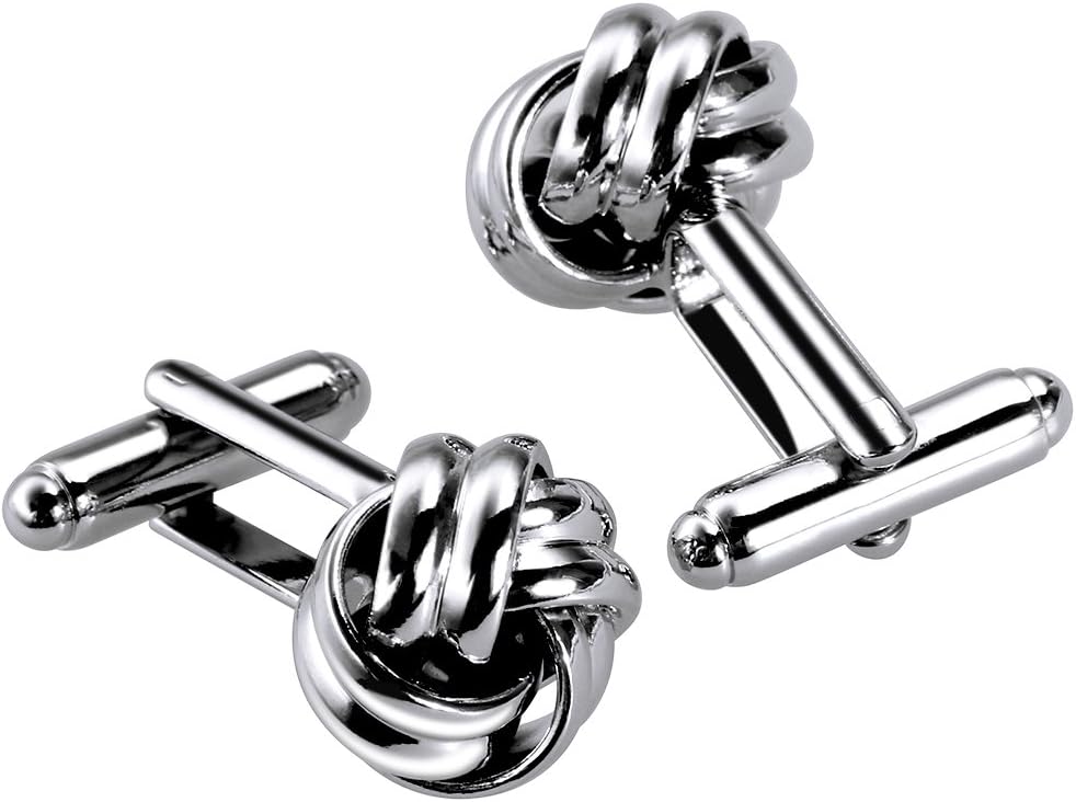 Lictin Men's Cufflinks Cuff Links for Men, Stainless Steel Tuxedo Shirt Cuff Links Set, Men’s Jewelry or Accessories for Business, Wedding