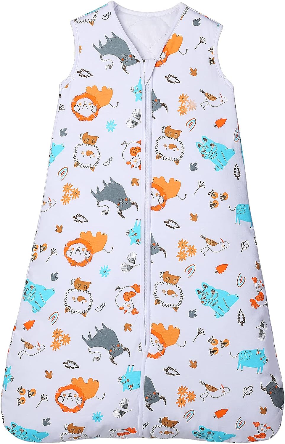 Lictin Baby Sleeping Bag, 2.5TOG Sleeveless Sleep Sack with 3 Detachable Bottoms, Unisex Swaddle Wearable Blanket with Adjustable Length for Baby Infant Toddler (6-24 Months)