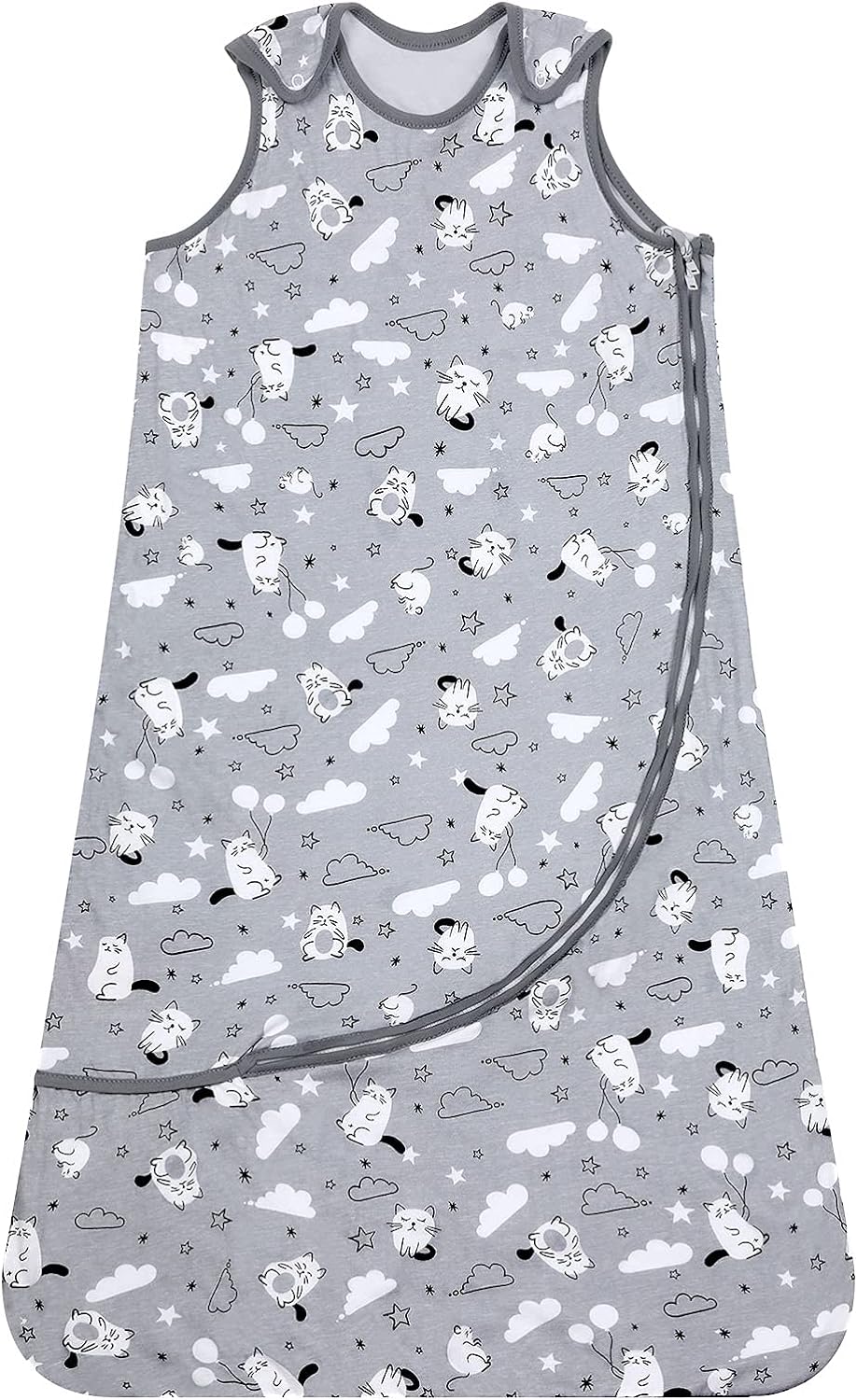 Lictin Baby Sleep Sack 0.5 Tog - 2 Pack Toddler Sleeping Sack 18-36 Months, Baby Wearable Blanket, Sleeveless Summer Baby Sleeping Bag with Adjustable Length and 2-Way Zipper