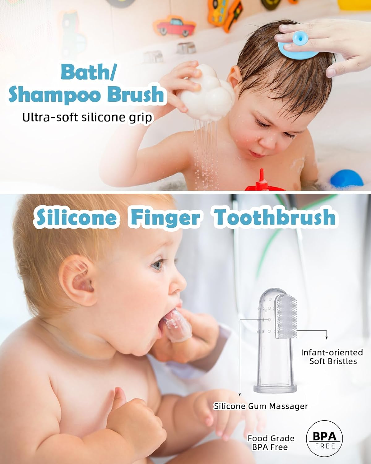 Baby Grooming and Health Kit, Lictin Nursery Care Kit, Newborn Safety Health Care Set with Hair Brush,Comb,Nail Clippers and More for Newborn Infant Toddlers Baby Boys