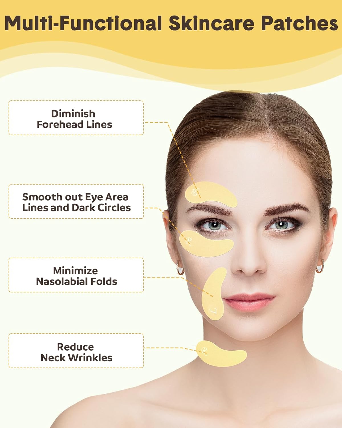 Lictin Reusable Eye Patches, Silicone Under Eye Patches with Lifting Effect to Reduce Wrinkles and Fine Lines, Pair with Metal Eye Cream Applicator,Tin Case