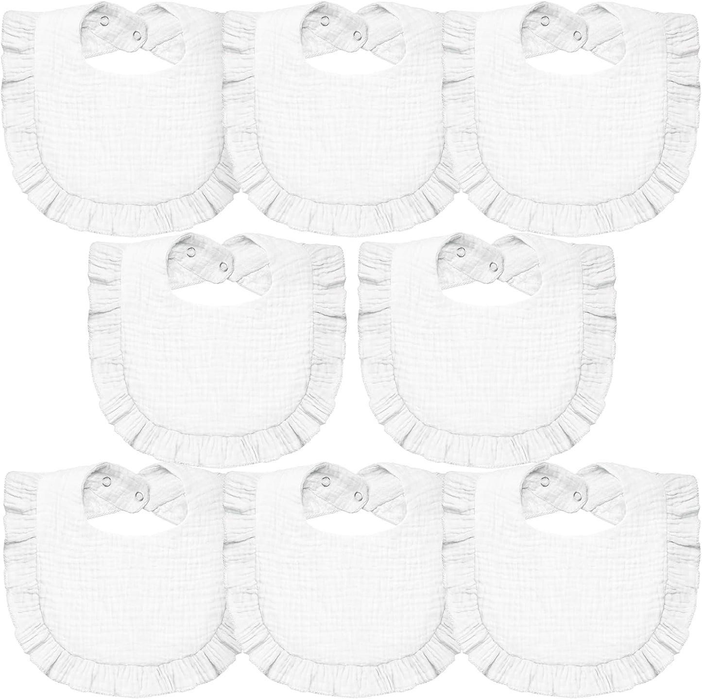 Lictin Muslin Baby Drool Bibs - 8 Pack Baby Bandana Drool Bibs Cotton Unisex