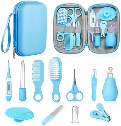 Baby Grooming and Health Kit, Lictin Nursery Care Kit, Newborn Safety Health Care Set with Hair Brush,Comb,Nail Clippers and More for Newborn Infant Toddlers Baby Boys