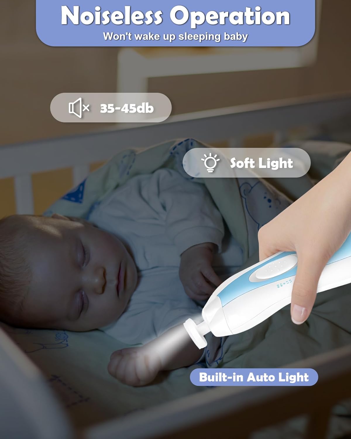 Baby shops nail cutter with light