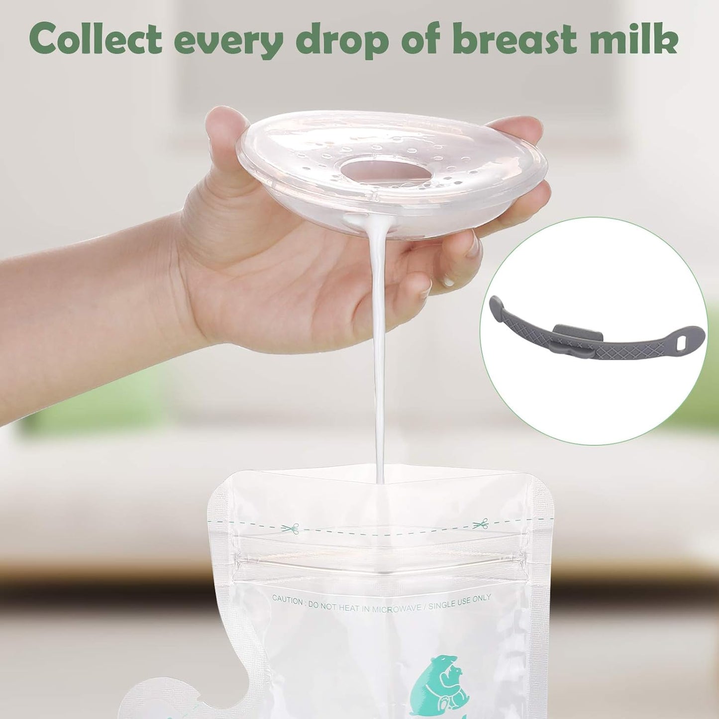 Lictin Breast Shell Breastmilk Collector for Breastfeeding-2 Pcs Silicone Breast Pad Nursing Cup Milk Saver for Nursing Moms Protect Sore Nipples Soft and Reusable with Box