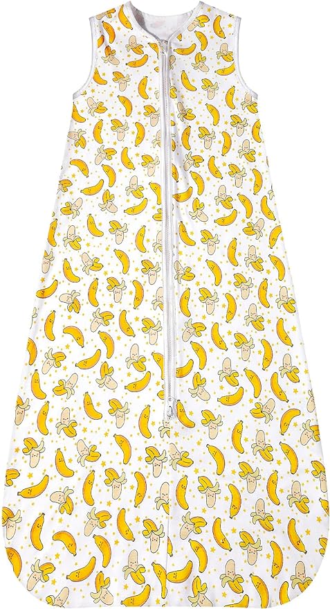 Lictin Baby Sleeping Bag - Baby Wearable Blanket 0.5 Tog Baby Sleeping Sack, Baby Grow Bag for Infant Boys Girls 3-18 Months with Adjustable Length 62-83cm (Yellow)
